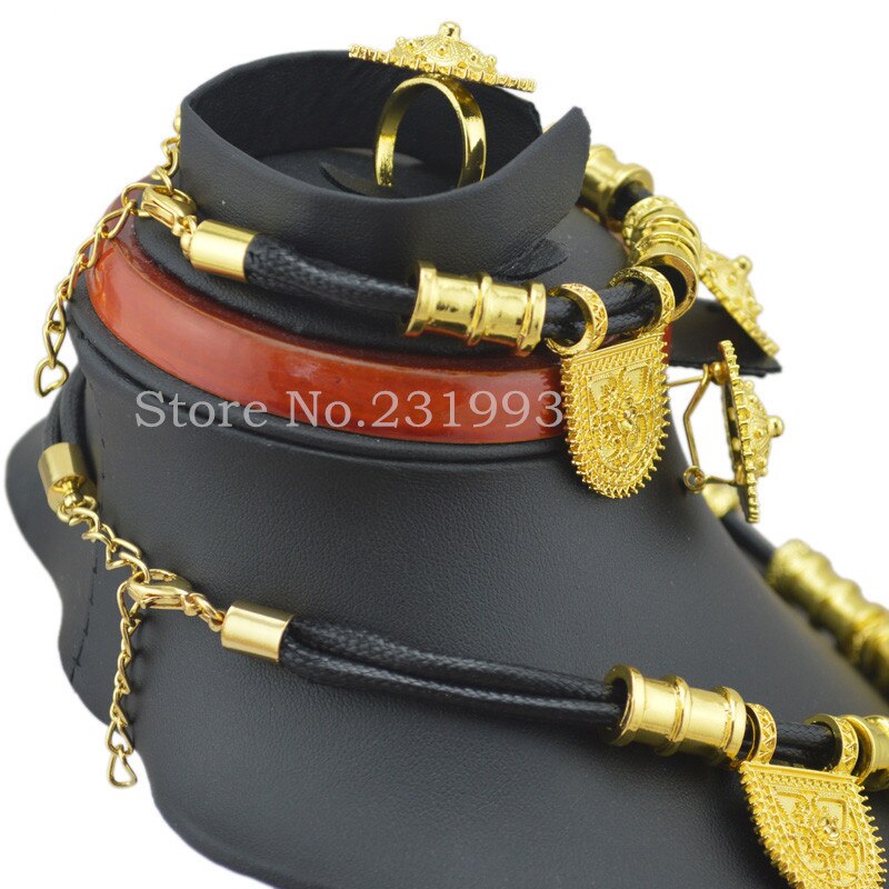Cute and New Ethiopian jewelry Gold Color rope sets