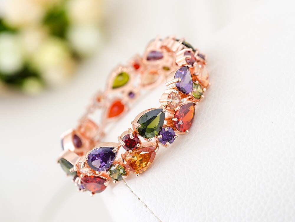 Mona Lisa Multicolor Cubic Zircon Bracelets