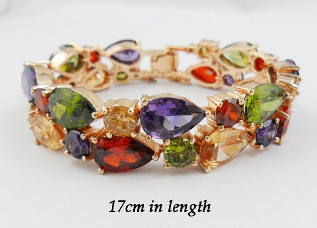 Mona Lisa Multicolor Cubic Zircon Bracelets