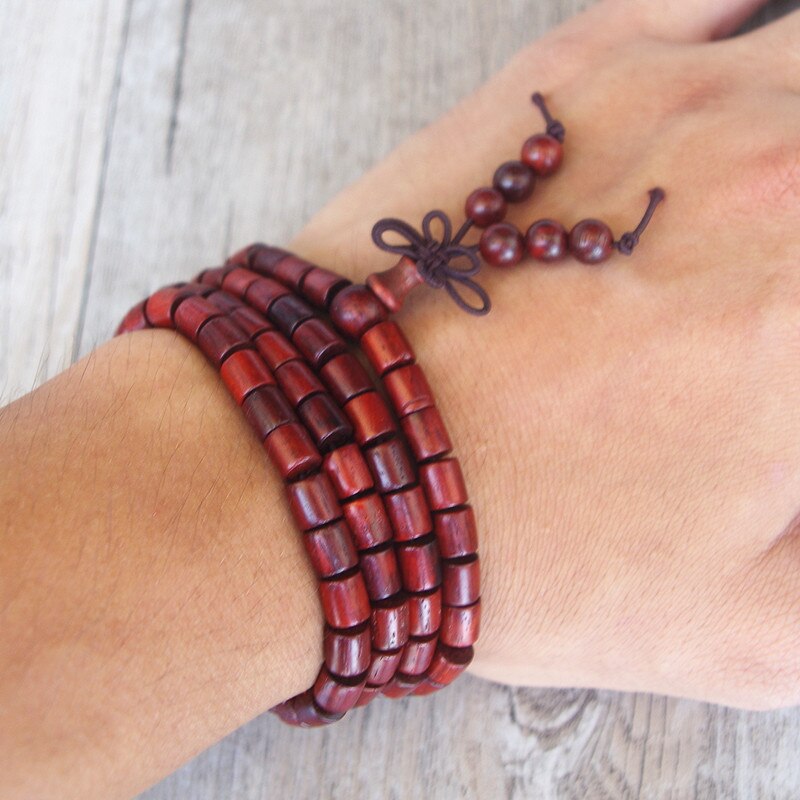 108 Wooden Beads Tibetan Buddhism Chakra Bracelet