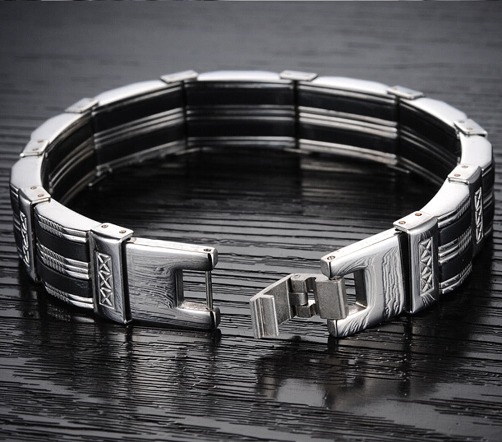 210mm Men's Jewelry Strand Rope Charm Chain Wristband Men's Bracelet