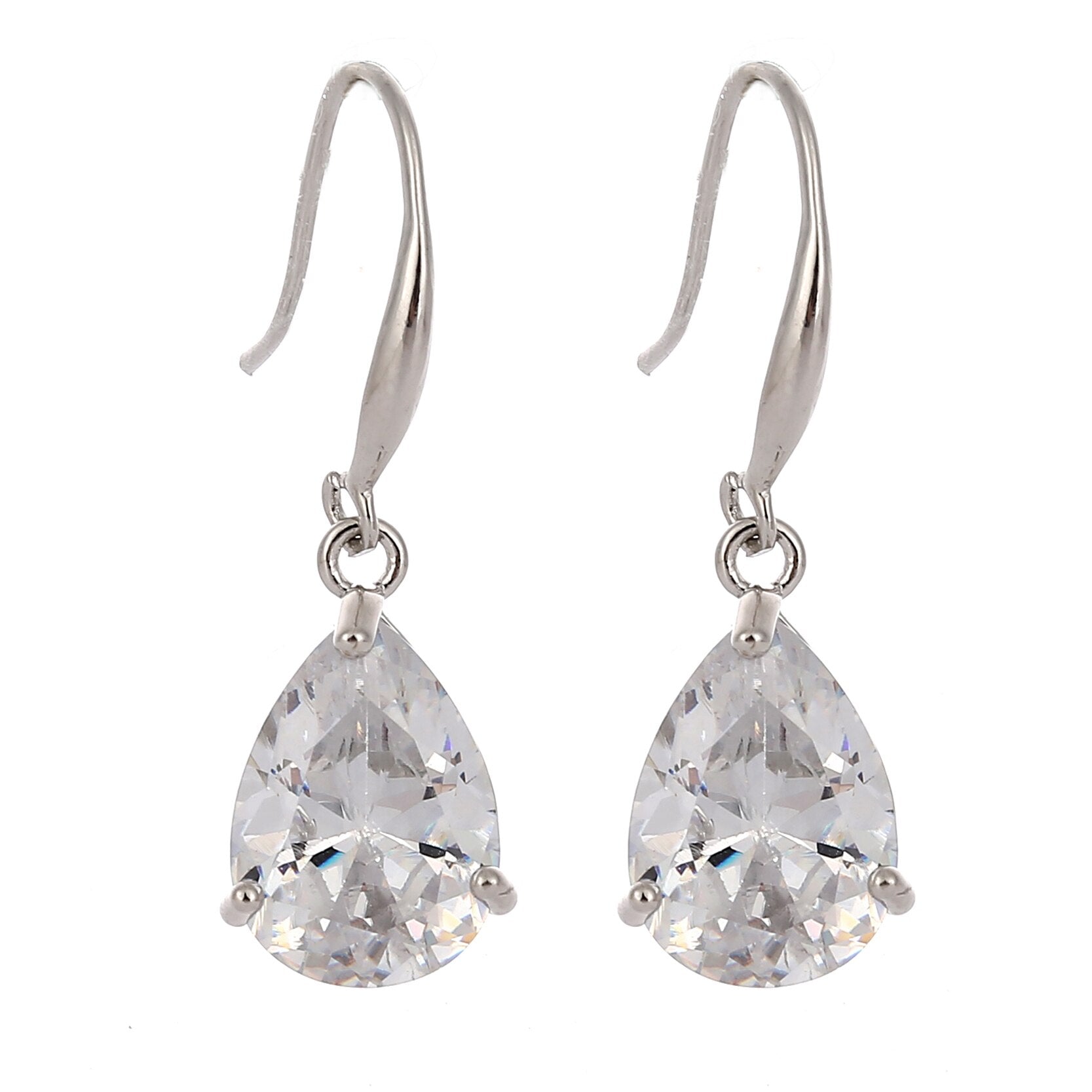 Trendy Cubic zirconia Cubic zirconia Waterdrop Jewelry Set