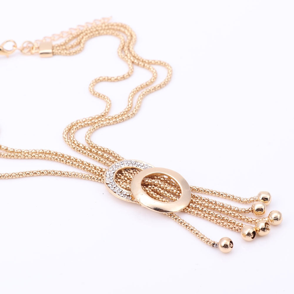 Women Bridal Fine Crystal African Beads Jewelry Sets