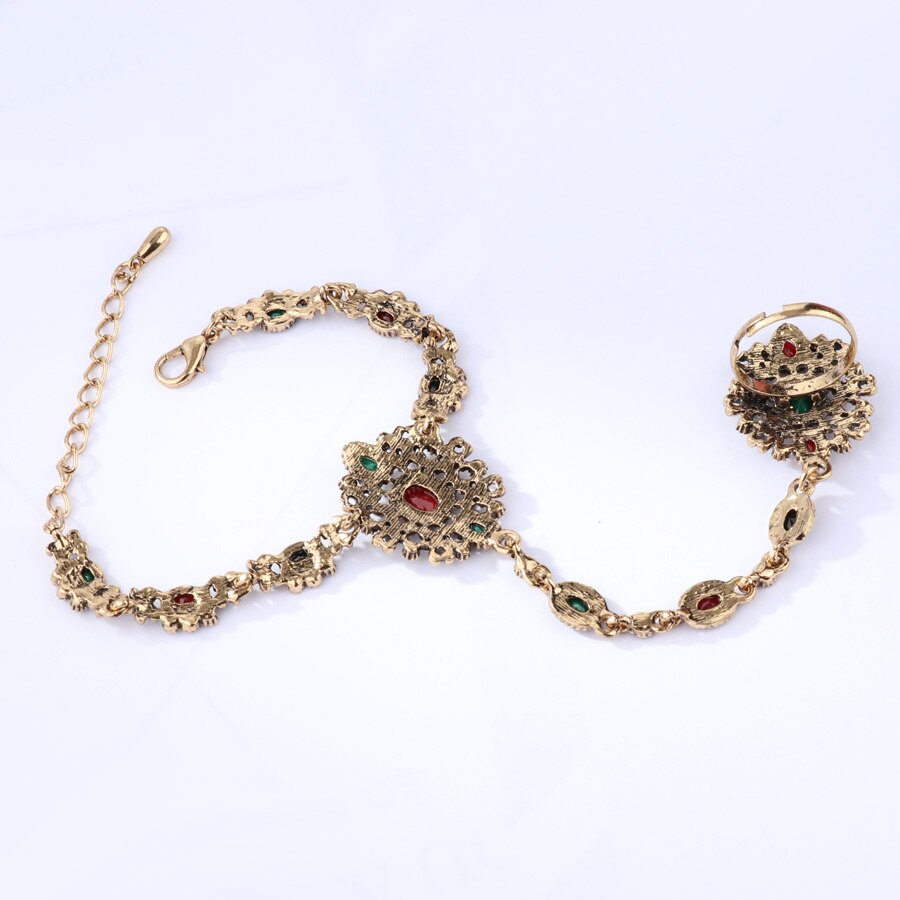 Unique Bracelet link Ring Turkish Jewelry Set