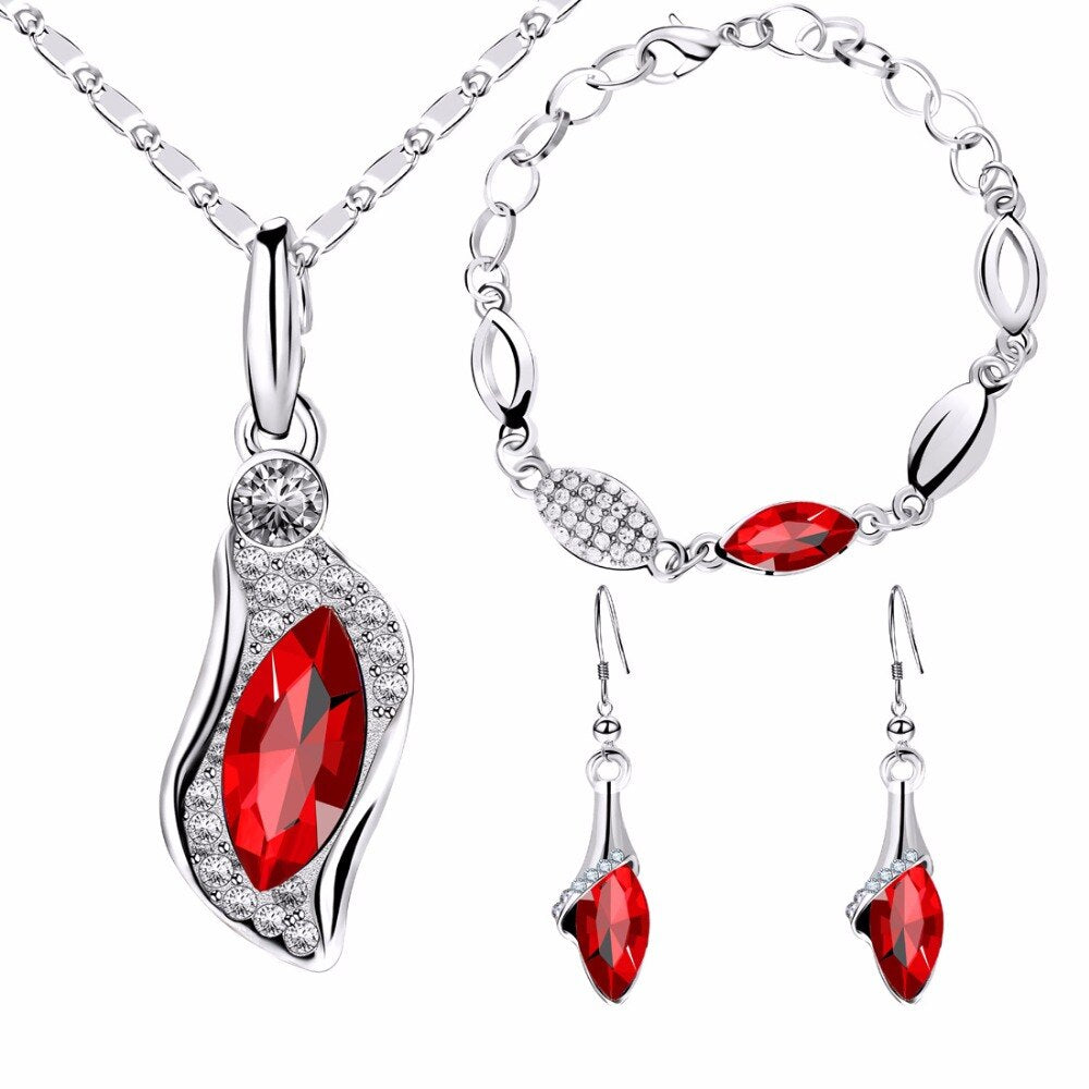 Horse Eyes Tear Water Drop Jewelry Sets