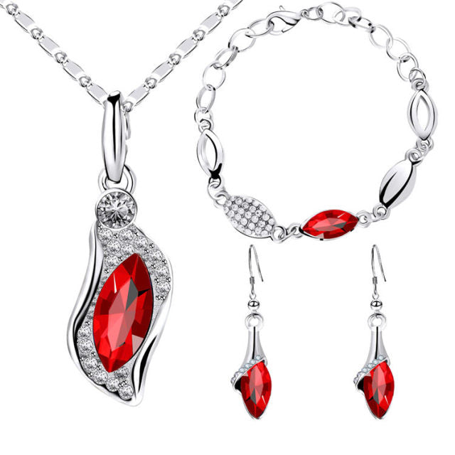Horse Eyes Tear Water Drop Jewelry Sets