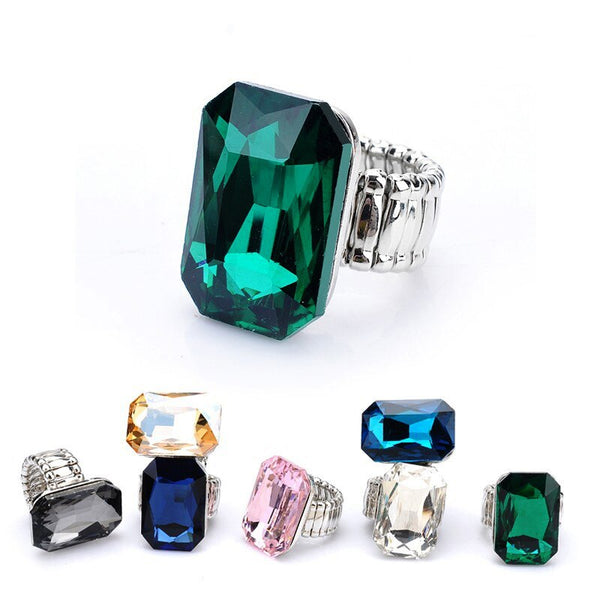 Anillo grande elegante con personalidad para mujer
