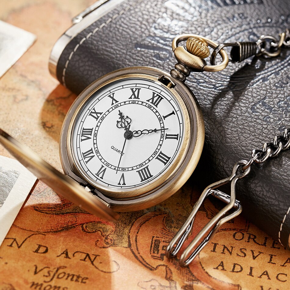 Chain for men Stainless steel Japan Quartz Movt Pocket Watch