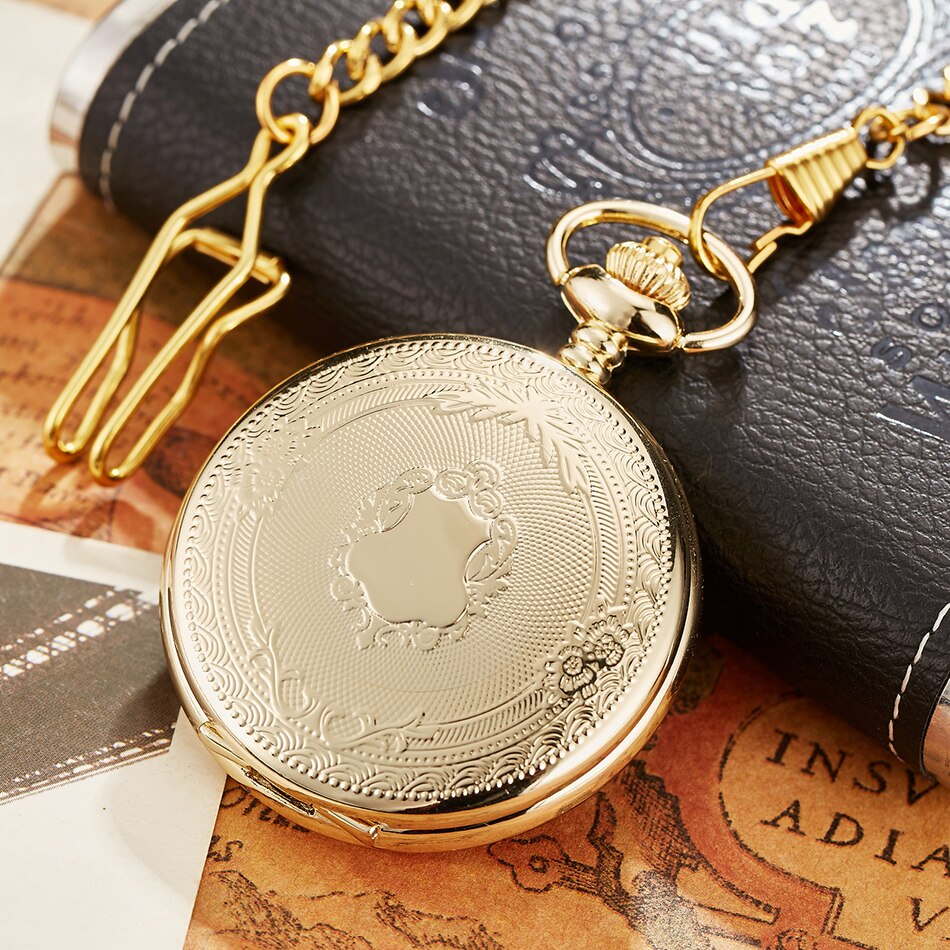 Chain for men Stainless steel Japan Quartz Movt Pocket Watch