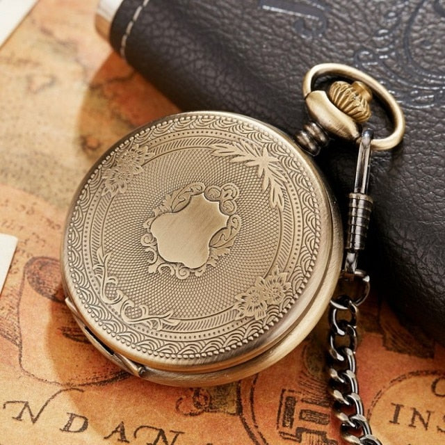 Chain for men Stainless steel Japan Quartz Movt Pocket Watch
