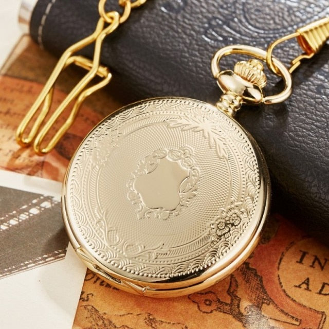 Chain for men Stainless steel Japan Quartz Movt Pocket Watch