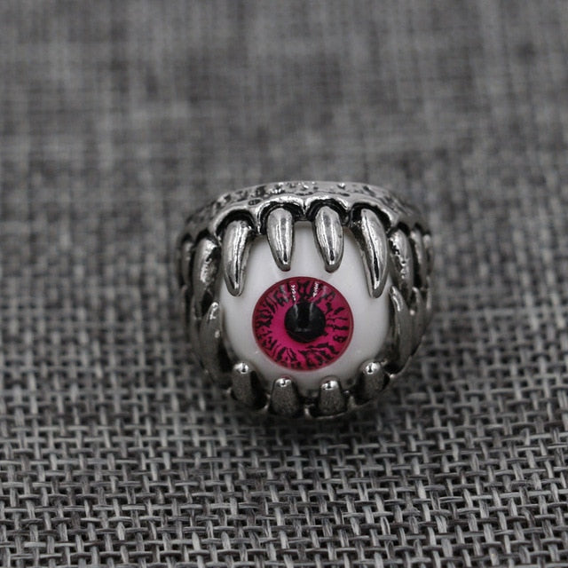 Cool design  Demon eyed man finger ring