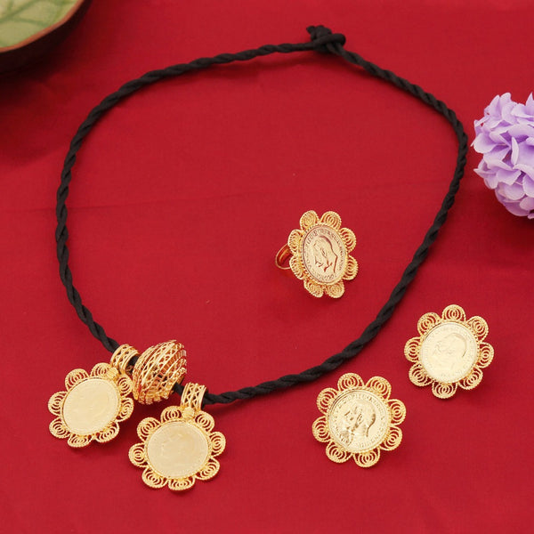 Ethiopian Big Coin Cross Jewelry