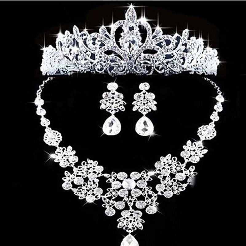 Crystal Pearl Wedding Bride Party Wholesale Bridal Jewelry Sets