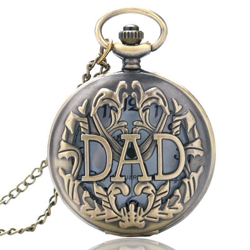Dad Gifts Series Retro DAD Quartz Pocket Watch