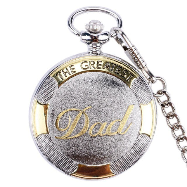 Dad Gifts Series Retro DAD Quartz Pocket Watch
