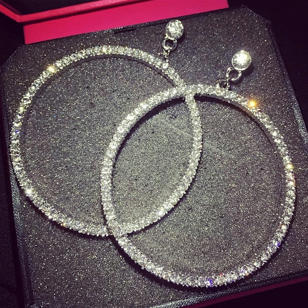 Fashion round circle clip on earrings non piercing earrings