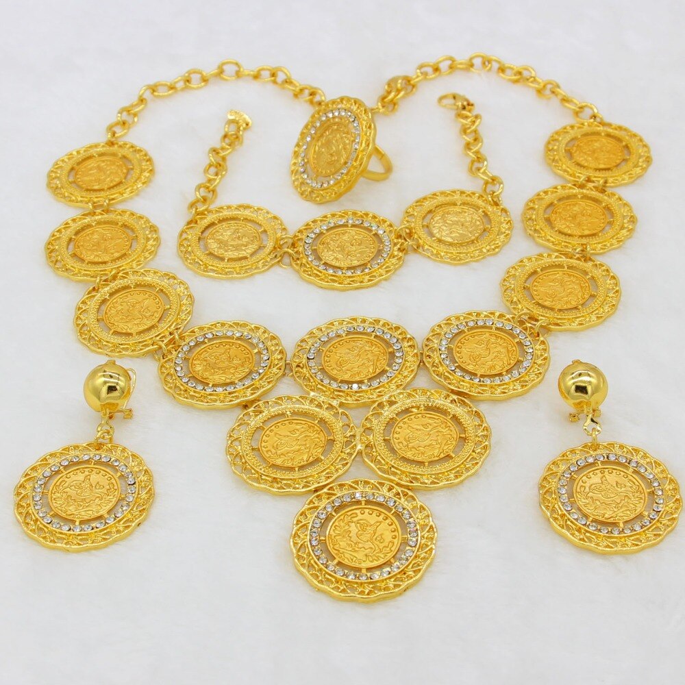 Turkey Coin Necklace/Earring/Ring/Bracelet Jewelry Sets