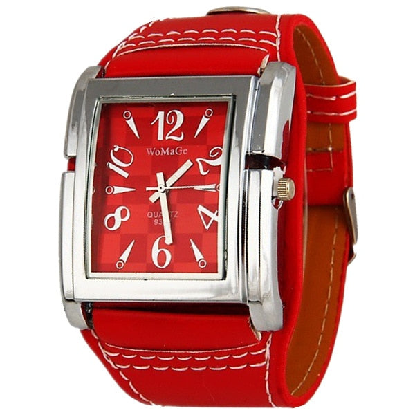 Ladies Quartz  Square Dial Fashion Sports Wrist watch