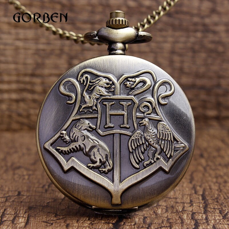 Retro Quartz Pocket Watch Necklace Chain Pendant Magic  Watches