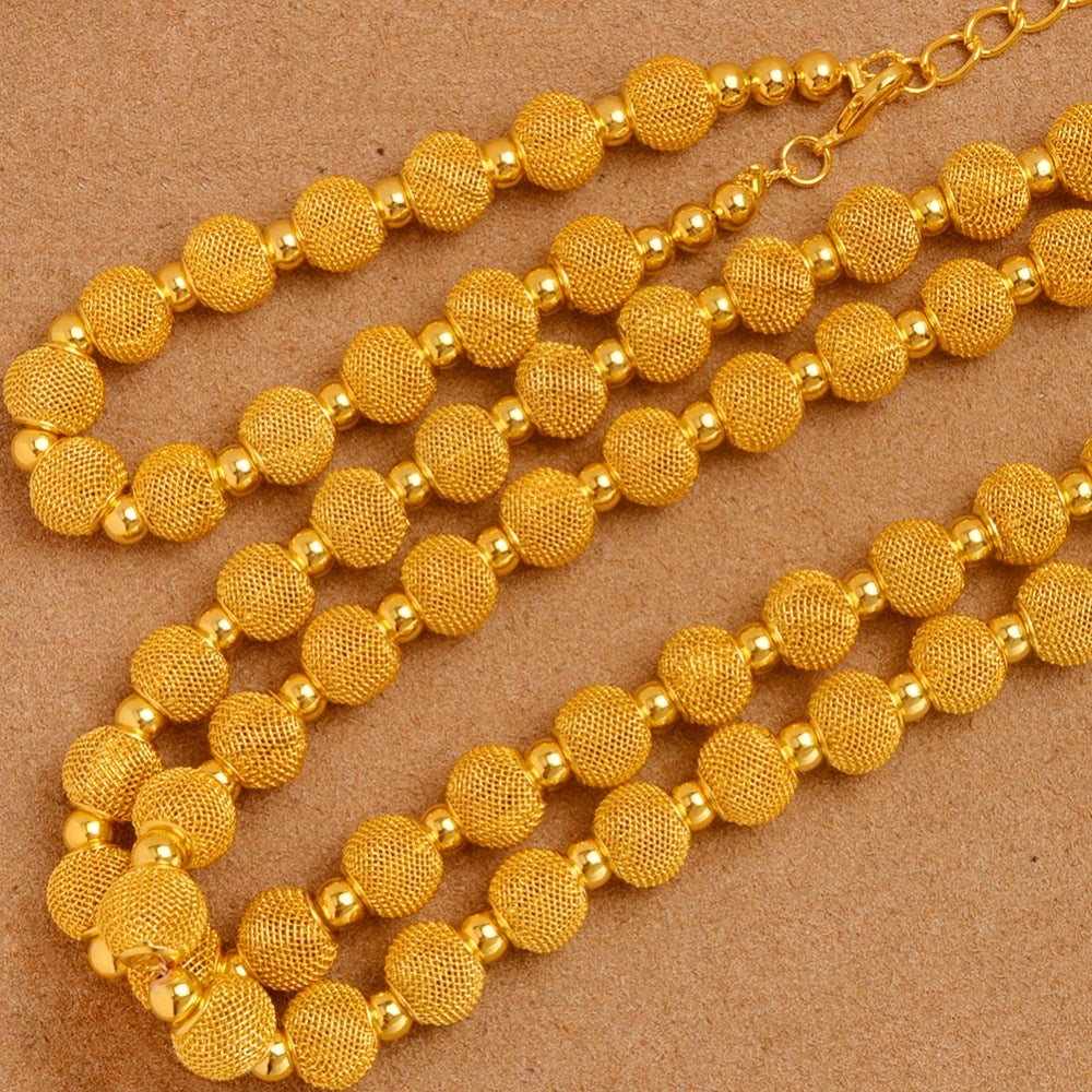 82cm Beads Necklace and 24cm Bracelets Party sets