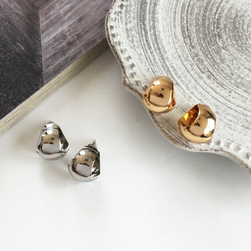 Minimalist Europe  punk female students ear studs