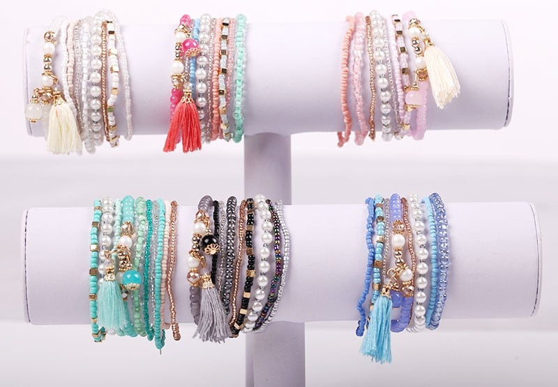Bohemian Friendship Crystal Beads Bracelets For Women