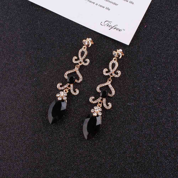 Vintage Bride Clip on Earrings Popular Rhinestone Crystal Earring
