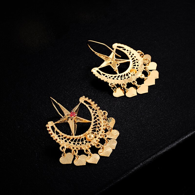 Gold Color Beautiful Ethnic Wedding Luxury Jewelry Sets