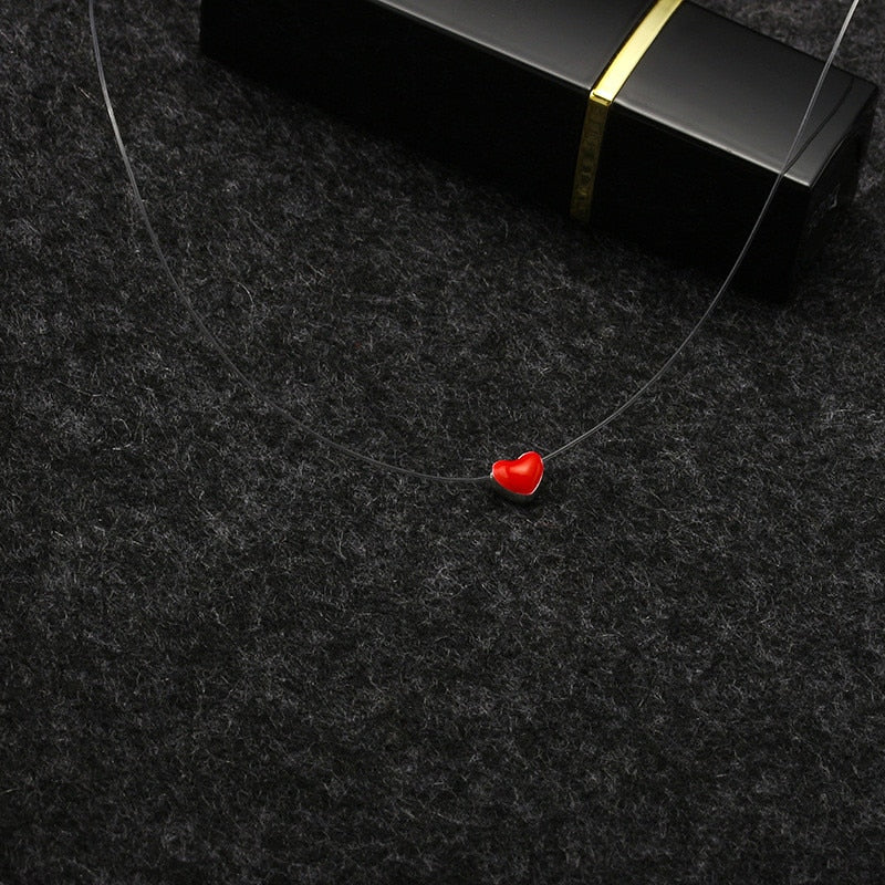 Invisible Fish Line Crystal Choker Necklace