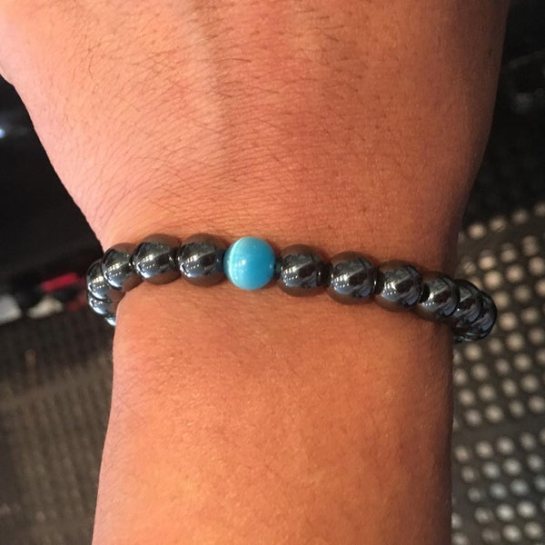 DIY 8mm Water Drop Onyx Bracelets
