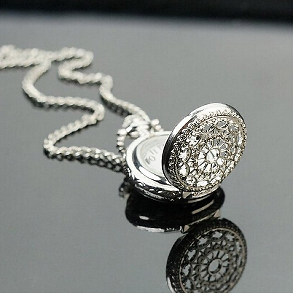Retro Small Size Spider Webs Pocket Watch
