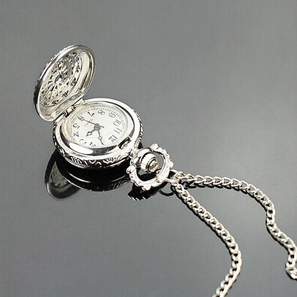 Retro Small Size Spider Webs Pocket Watch