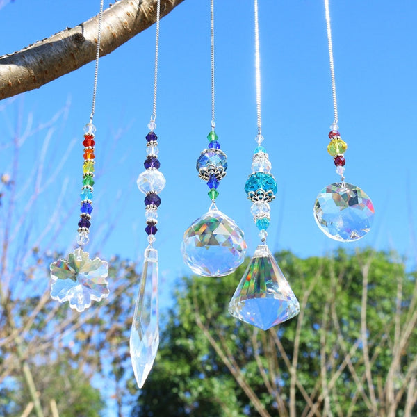 Glass Rainbow Hanging Suncatcher