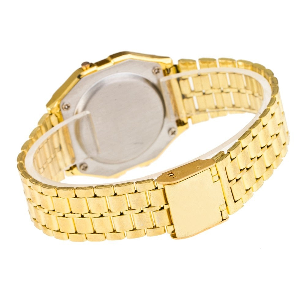 Stainless Steel LED Men Watch Digital Dress Watch