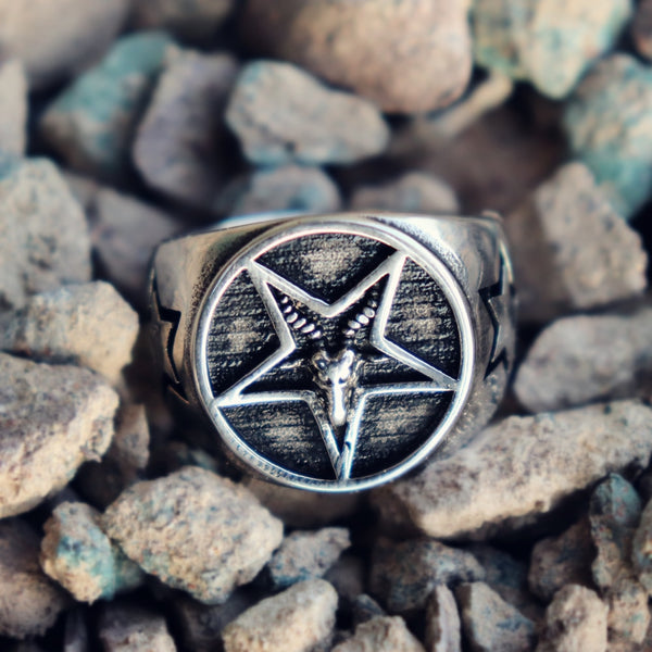 Mens Stainless Steel Ring Ethnic Retro Style Mexican Skull Biker Rings