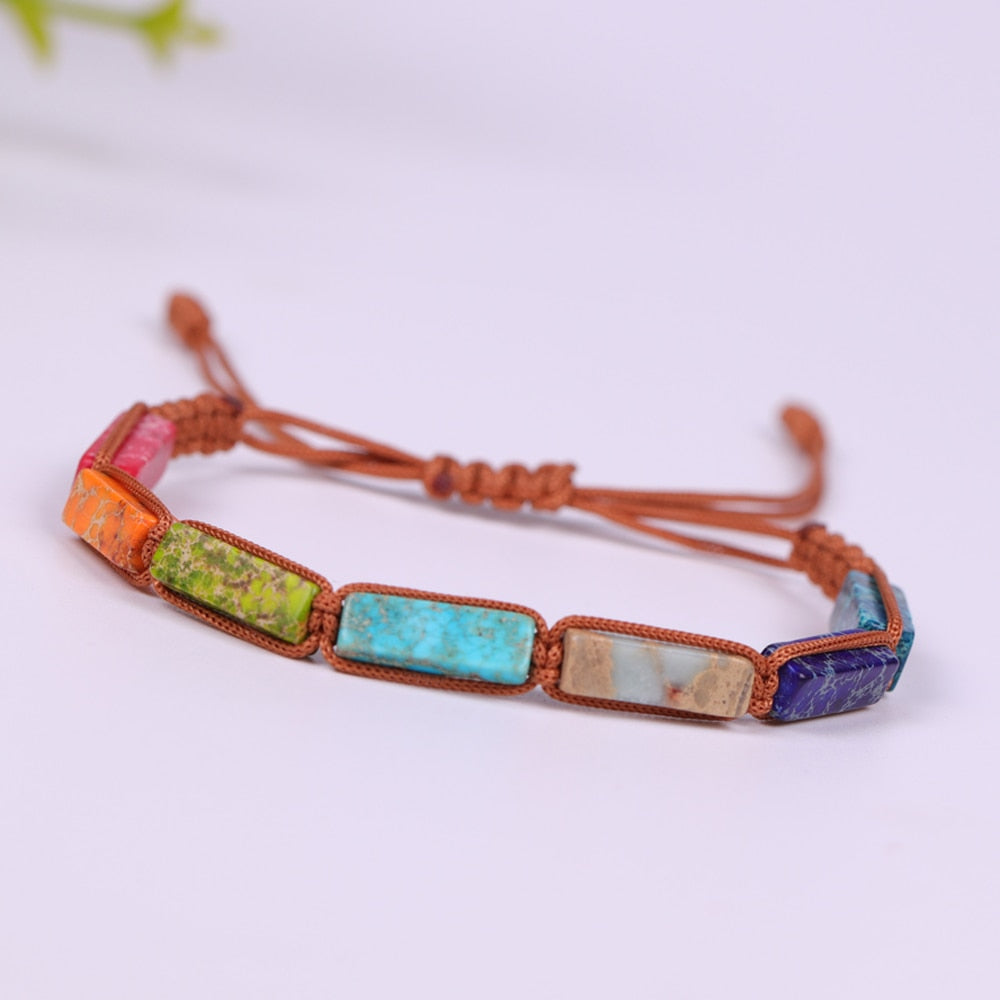 Natural Stone Beads 7 Chakra Bracelet