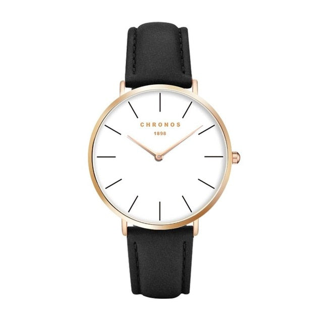 Chronos 1898 Men Women Simple Quartz Watch