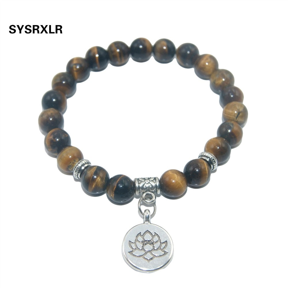 Amethysts  Tiger Eye Turquoises Bracelet For Women