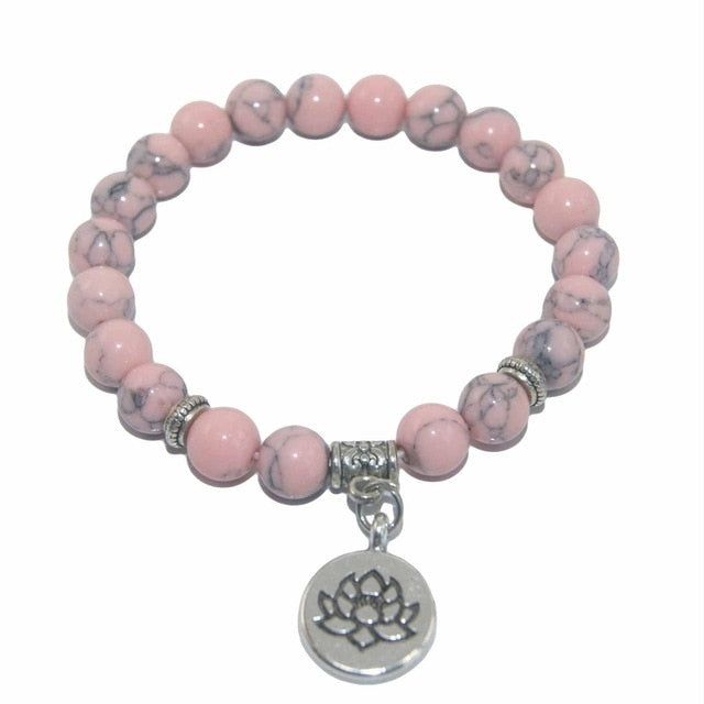 Amethysts  Tiger Eye Turquoises Bracelet For Women