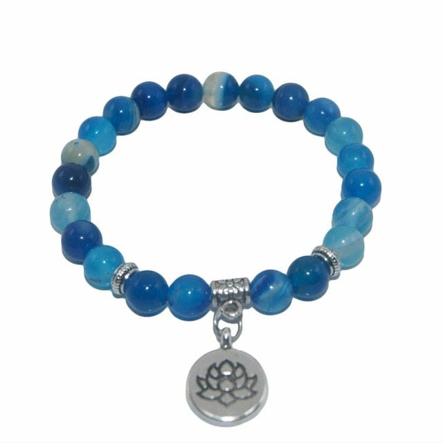 Amethysts  Tiger Eye Turquoises Bracelet For Women
