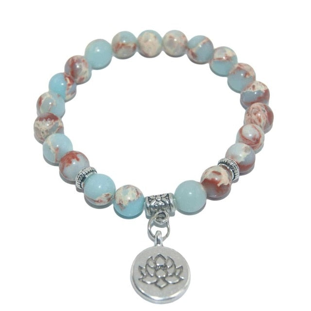 Amethysts  Tiger Eye Turquoises Bracelet For Women