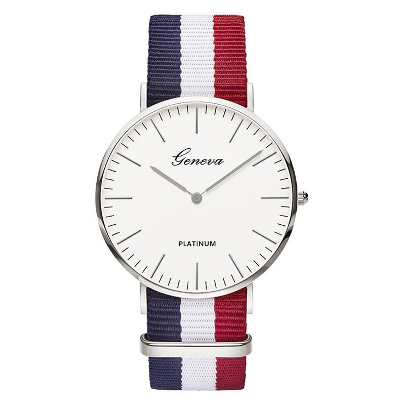 Classic Nylon  Band Top Luxury Couple Quartz Wrist Watch