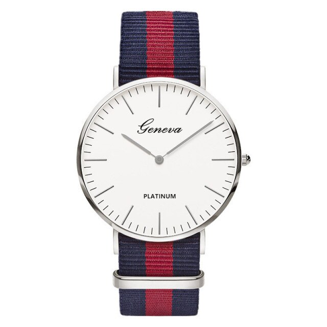 Classic Nylon  Band Top Luxury Couple Quartz Wrist Watch