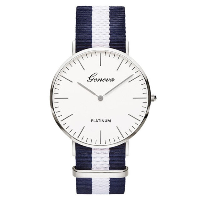 Classic Nylon  Band Top Luxury Couple Quartz Wrist Watch