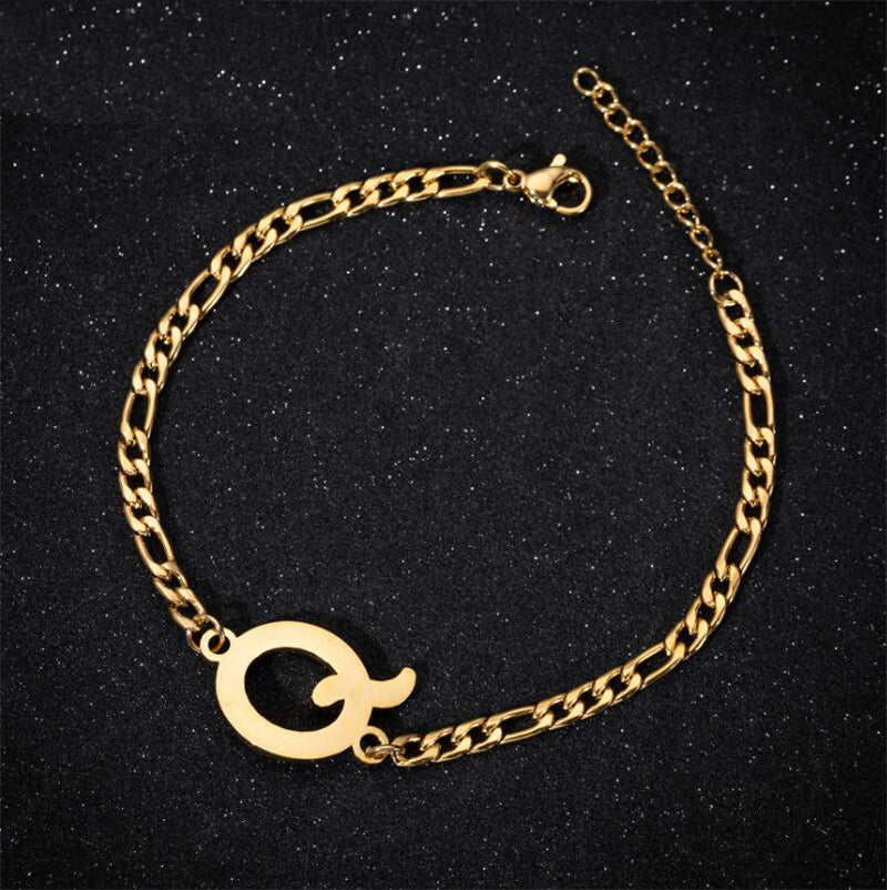 A-Z Letter Jewelry Personalize Initial Bracelets  for Women