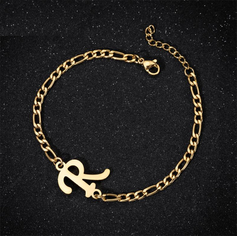 A-Z Letter Jewelry Personalize Initial Bracelets  for Women