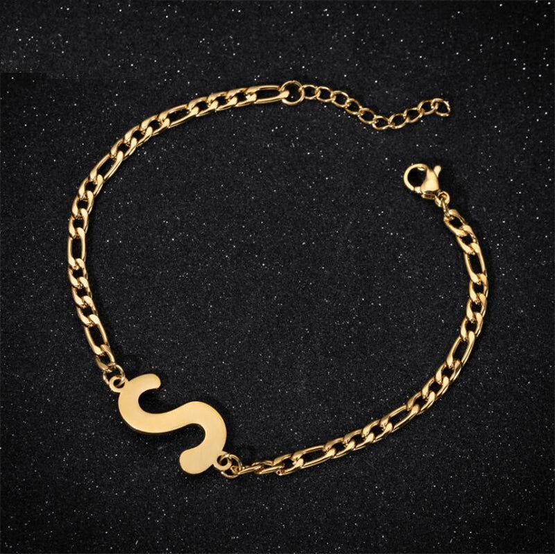 A-Z Letter Jewelry Personalize Initial Bracelets  for Women