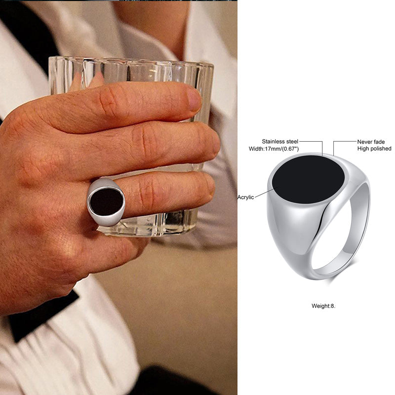 Bald Eagle Signet  Gold Plated Bird Ring For Men