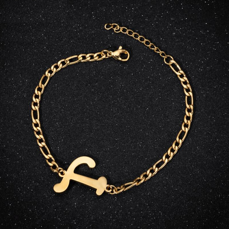 A-Z Letter Jewelry Personalize Initial Bracelets  for Women